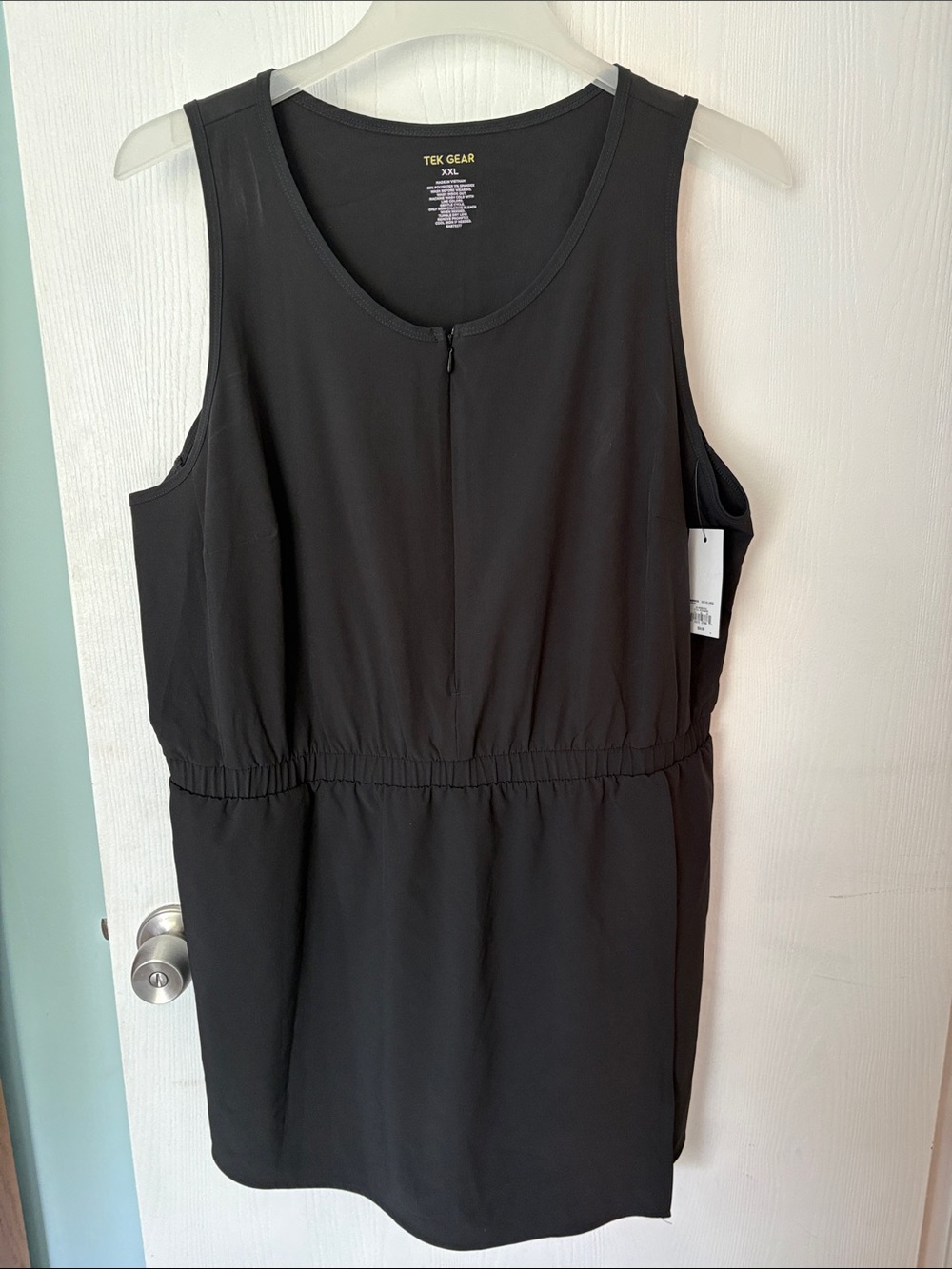 Tek Gear Black Sleeveless Elastic-Waist Casual Dress